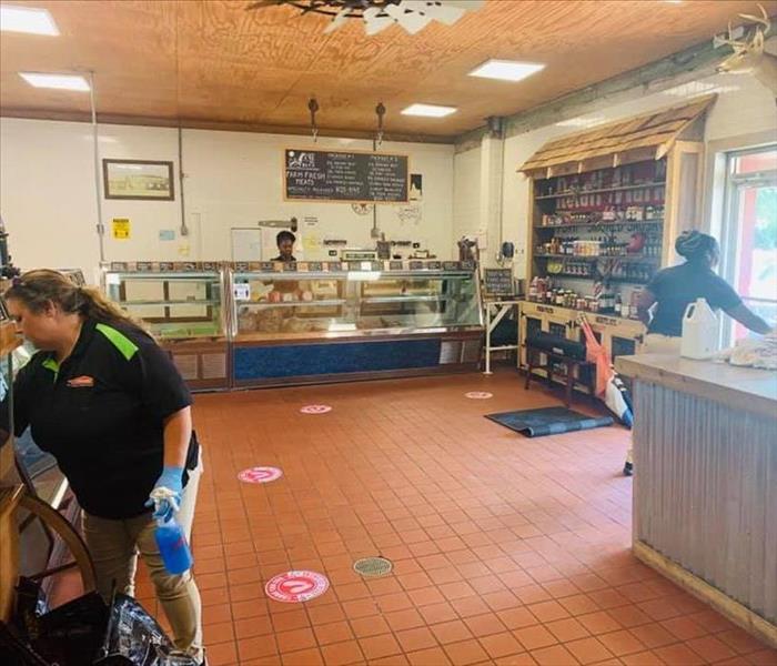 Certified: SERVPRO Cleaned cleaning at a meat market