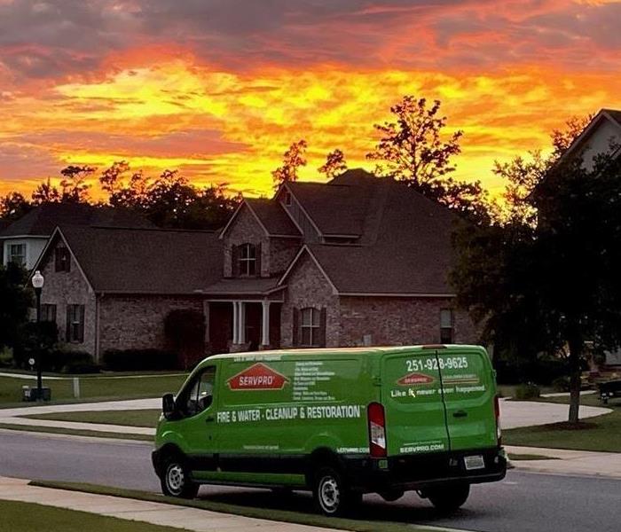 SERVPRO Truck in front of 